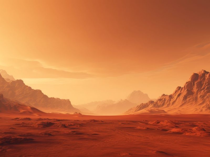 KI-generiertes Bild der Mars-Oberfläche